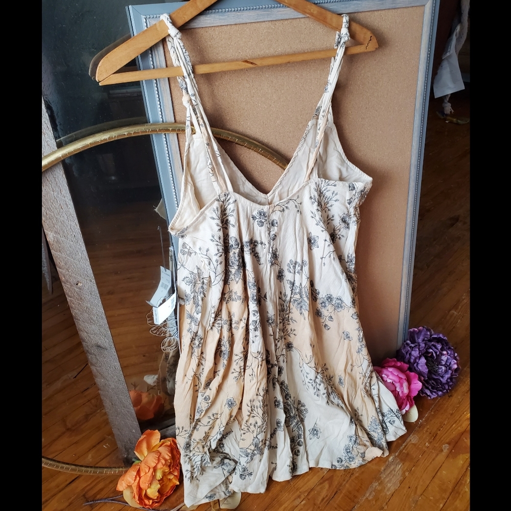 NWT O'Neill Floral Beachy Linen Sun Dress - Picture 9 of 9